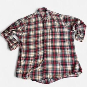 Vintage Abercrombie Plaid Flannel Shirt XL Y2K Heritage Prep Grandpa Core